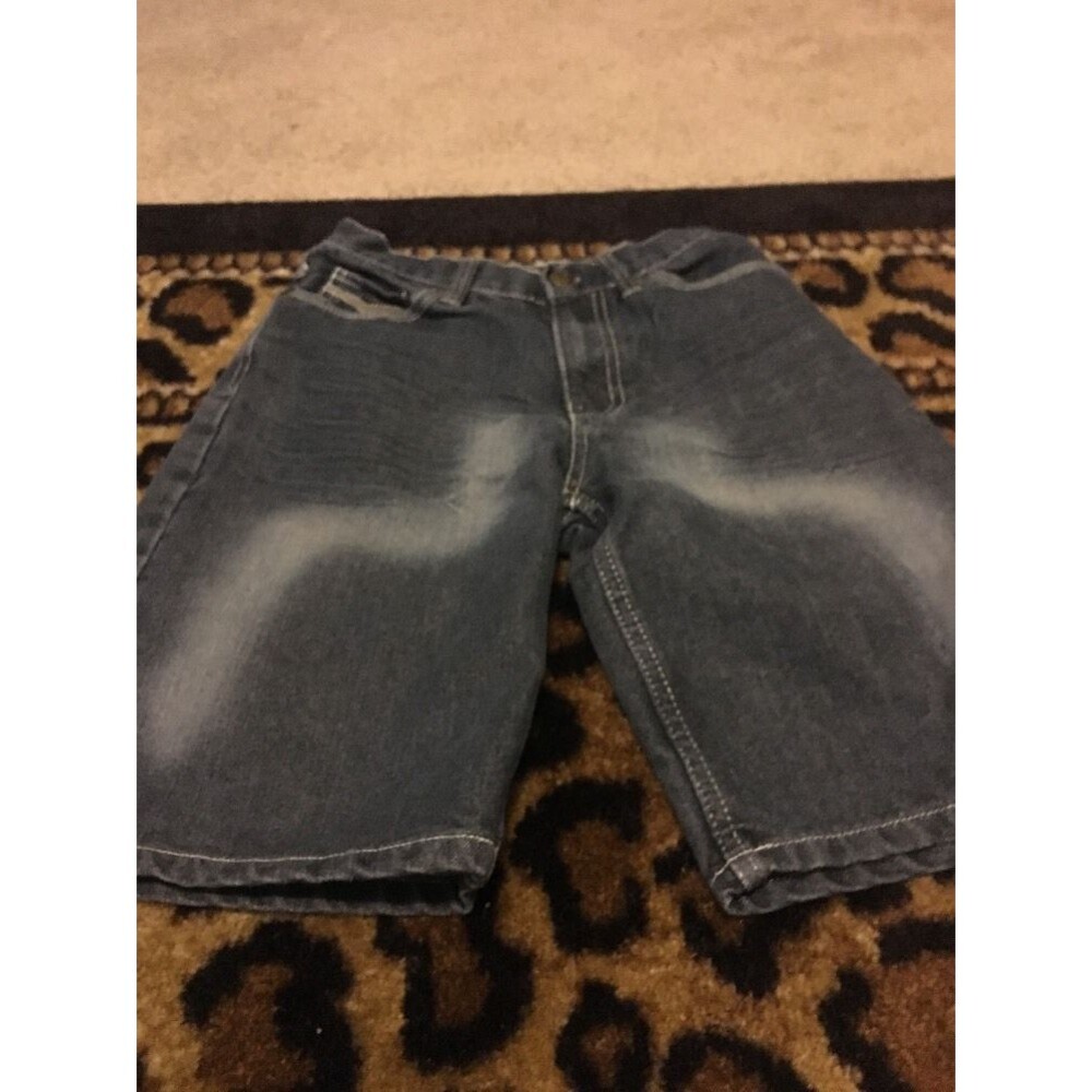 Vintage Eighty Eight 88 Boys Jean Shorts Pockets Size 10 Blue